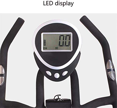 KEKEYANG Cycling Bicicleta de spinning, Indoor Cycling la bicicleta estática con monitor de sensores de frecuencia cardíaca, 11 Kg volante Profesional Ciclo Indoor aptitud ajustable Manillar y resiste