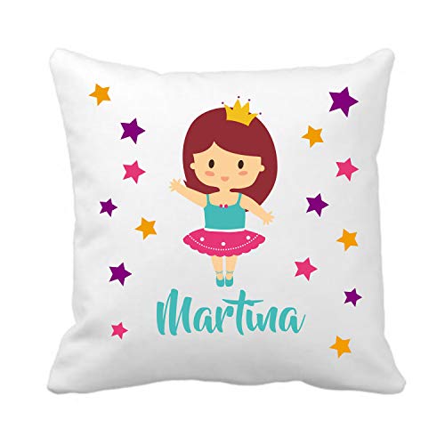 Kembilove Cojín Infantil Personalizado de Bailarina – Cojín Guardería Personalizado con el Nombre de la Niña – Cojines Ultra Suaves y Cómodos Kembilove Cojín Infantil Personalizado de Bailarina – Cojín Guardería Personalizado con el Nombre de la Niña – Cojines Ultra Suaves y Cómodos