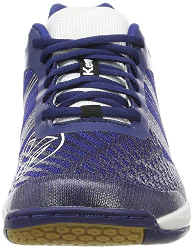 Kempa Attack Three Contender, Zapatillas de Balonmano Unisex Adulto, Azul (Bleu Nuit/Blanc 05), 42.5 EU