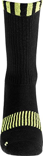 Kempa Caution Calcetines, Sin género, Negro / Amarillo Fluor, 31-35 Kempa Caution Calcetines, Sin género, Negro / Amarillo Fluor, 31-35