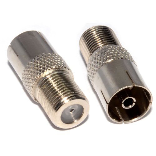 kenable F Tipo Conector Enchufe a RF Coax Aéreo Femenino Adaptador kenable F Tipo Conector Enchufe a RF Coax Aéreo Femenino Adaptador
