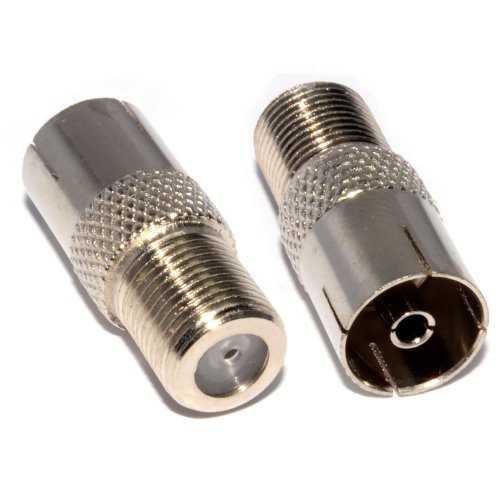 kenable F Tipo Conector Enchufe a RF Coax Aéreo Femenino Adaptador