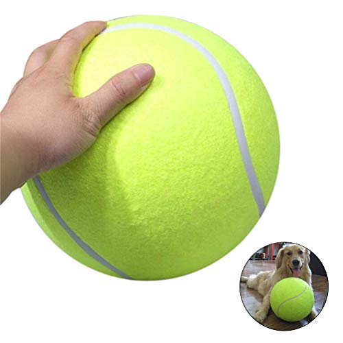 KENANLAN Pelota de tenis para grandes juguetes para mascotas, playa deportiva al aire libre con pelota de tenis gigante de 24 cm