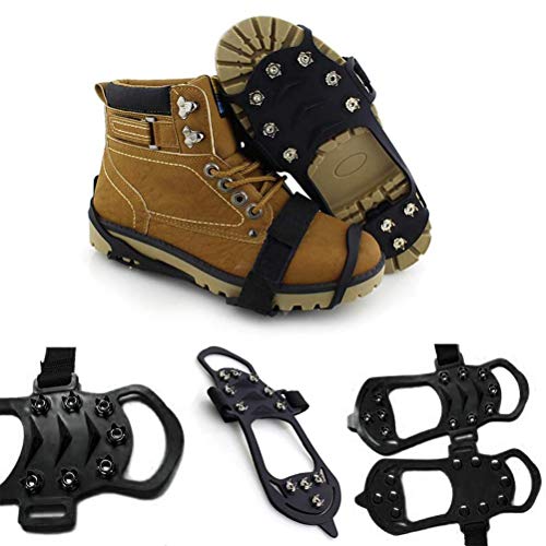 kengb Agarres de Nieve de Hielo, Agarres de Picos de Nieve de Hielo Antideslizantes Tacos de Tracción de Nieve de Hielo Crampones Calzado Invierno para Pescar Escalada Caminar Deporte Al Aire Libre kengb Agarres de Nieve de Hielo, Agarres de Picos de Nieve de Hielo Antideslizantes Tacos de Tracción de Nieve de Hielo Crampones Calzado Invierno para Pescar Escalada Caminar Deporte Al Aire Libre