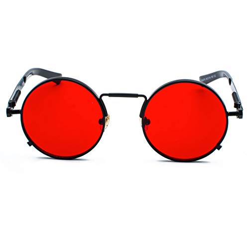 Kennifer Steampunk redonda Retro Metálico gafas de sol para hombres y mujeres Gafas de sol redondas vintage con marco de metal protector UV400 Kennifer Steampunk redonda Retro Metálico gafas de sol para hombres y mujeres Gafas de sol redondas vintage con marco de metal protector UV400