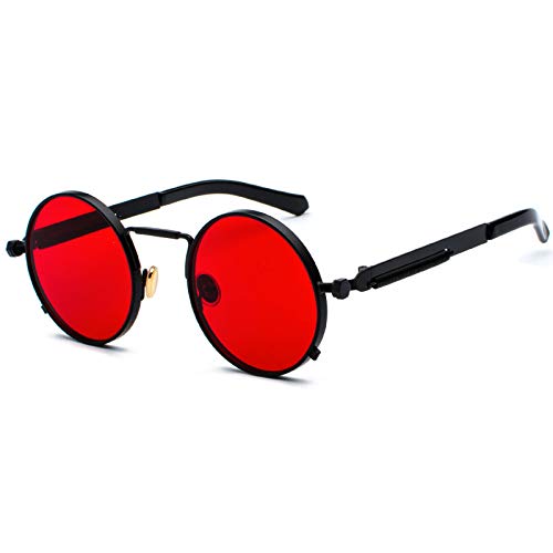 Kennifer Steampunk redonda Retro Metálico gafas de sol para hombres y mujeres Gafas de sol redondas vintage con marco de metal protector UV400 Kennifer Steampunk redonda Retro Metálico gafas de sol para hombres y mujeres Gafas de sol redondas vintage con marco de metal protector UV400
