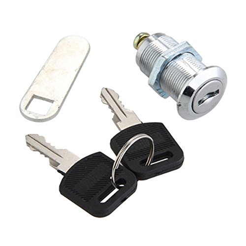 Kentop Cerradura cilíndrica para buzón y muebles, con 2 llaves Kentop Cerradura cilíndrica para buzón y muebles, con 2 llaves