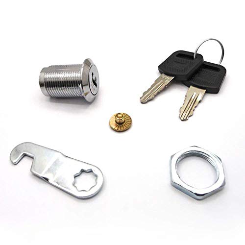 Kentop Cerradura cilíndrica para buzón y muebles, con 2 llaves Kentop Cerradura cilíndrica para buzón y muebles, con 2 llaves