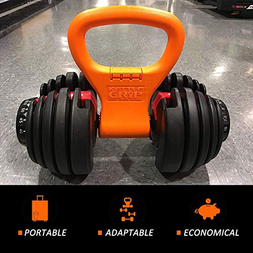 Kettlebell Grip Equipo de Entrenamiento portátil de Viaje con Peso Ajustable Equipo para Pesas de Gimnasio Bolsa, Crossfit WOD, Levantamiento de Pesas, Culturismo, Bajar de Peso Kettlebell Grip Equipo de Entrenamiento portátil de Viaje con Peso Ajustable Equipo para Pesas de Gimnasio Bolsa, Crossfit WOD, Levantamiento de Pesas, Culturismo, Bajar de Peso