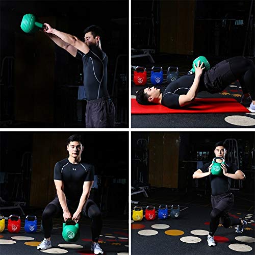 Kettlebell HAHA Color PU Competitiva Pesas Rusas, Manijas De Acero Plateado, Multifunción Equipo De La Aptitud, 21x27cm, 8 Kg, 12 Kg, 16 Kg, 20 Kg, 24 Kg (Size : 8kg) Kettlebell HAHA Color PU Competitiva Pesas Rusas, Manijas De Acero Plateado, Multifunción Equipo De La Aptitud, 21x27cm, 8 Kg, 12 Kg, 16 Kg, 20 Kg, 24 Kg (Size : 8kg)