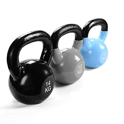 Kettlebell HAHA Moldeada De Color Hierro Pesas Rusas, Cómodas Asas De Entrenamiento Muscular, El Entrenamiento De Fuerza, 4 Kg, 6 Kg, 8 Kg, 10 Kg, 12 Kg, 14 Kg (Size : 14kg)