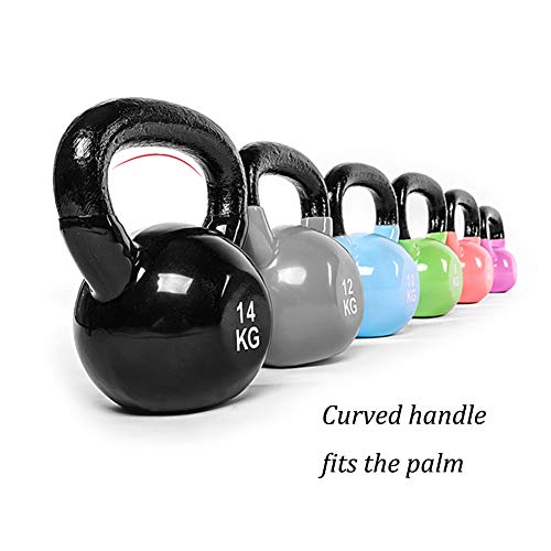 Kettlebell HAHA Moldeada De Color Hierro Pesas Rusas, Cómodas Asas De Entrenamiento Muscular, El Entrenamiento De Fuerza, 4 Kg, 6 Kg, 8 Kg, 10 Kg, 12 Kg, 14 Kg (Size : 14kg)