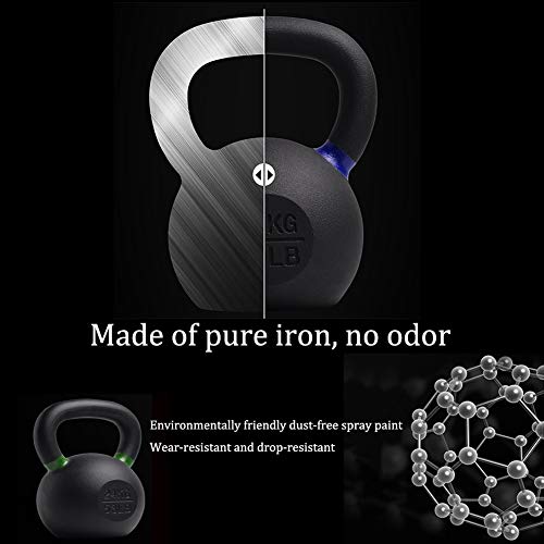 Kettlebell HAHA Negro De Hierro Fundido Pesas Rusas, Hombres Y Mujeres del Hogar Pesas, 4 Kg, 6 Kg, 8 Kg, 10 Kg, 12 Kg, 14 Kg, 15 Kg, 16 Kg, 18 Kg, 20 Kg, 24 Kg, 28 Kg (Size : 24kg) Kettlebell HAHA Negro De Hierro Fundido Pesas Rusas, Hombres Y Mujeres del Hogar Pesas, 4 Kg, 6 Kg, 8 Kg, 10 Kg, 12 Kg, 14 Kg, 15 Kg, 16 Kg, 18 Kg, 20 Kg, 24 Kg, 28 Kg (Size : 24kg)