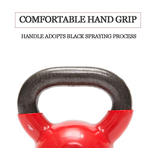 Kettlebell Oscilante Pesas Rusas de Hierro Fundido Ideal para Entrenamiento de Fuerza Mancuerna para Musculación 2KG 4KG 6KG Kettlebell Oscilante Pesas Rusas de Hierro Fundido Ideal para Entrenamiento de Fuerza Mancuerna para Musculación 2KG 4KG 6KG