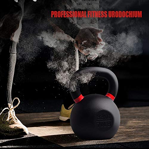 Kettlebells AGYH Negro De Hierro Fundido De Pesas Rusas, La Fuerza Muscular Formación De Maquinaria En Gimnasio En Casa, 4kg / 6kg / 8 Kg / 10 Kg / 12 Kg / 14kg / 16kg / 18kg / 20kg / 24kg