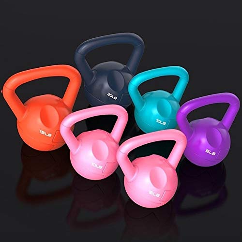 Kettlebells AGYH Rosa Púrpura Pesas Rusas, Mujeres De La Pérdida De Peso Formación De Maquinaria En Gimnasio En Casa Yoga Pilates Ejercicio, Silent Antideslizante, 5 LB / 2,3 Kg (Color : Purple)