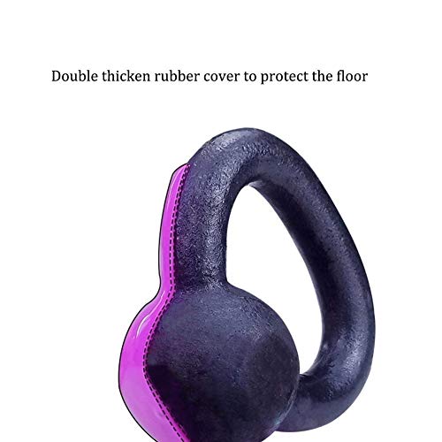 Kettlebells WXYZ 15 Kg / 33 Libras Moldeada Aptitud Hierro Kettlebell PVC Shell, Usado For Hombres Y Mujeres De Fitness Pesas Entrenamiento De La Fuerza, El Ejercicio Aeróbico