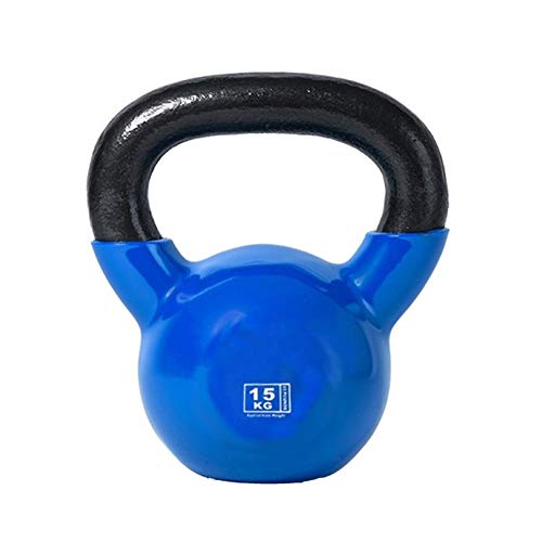 Kettlebells WXYZ 15 Kg / 33 Libras Moldeada Aptitud Hierro Kettlebell PVC Shell, Usado For Hombres Y Mujeres De Fitness Pesas Entrenamiento De La Fuerza, El Ejercicio Aeróbico