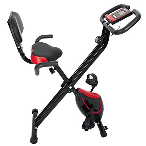 Keumer Multifuncional Bicicleta Estática Control Magnético Silencioso Interior Plegable Entrenador Doméstico-Sistema De Banda De Resistencia De Patente-Sensor De Pulso De Mano-ergómetro