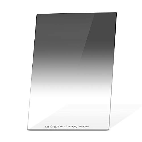 K&F Concept Filtro Graduado Suave GND8(0,9) 100x150x2.0mm MRC Vidrio HD de Alemán con Funda de Cuero para Cokin Z Holder K&F Concept Filtro Graduado Suave GND8(0,9) 100x150x2.0mm MRC Vidrio HD de Alemán con Funda de Cuero para Cokin Z Holder