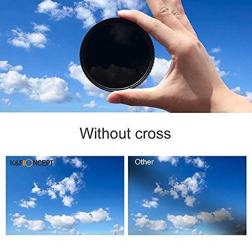 K&F Concept Filtro ND 72mm Nano Slim Filtro Neutro de Colores ND2-ND32 Filtro de Lente Ajustable ND2 ND4 ND8 ND16 ND32