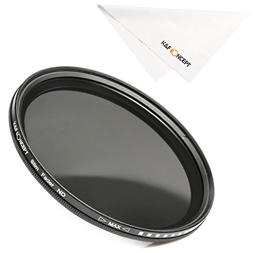 K&F Concept Filtro Variable ND2-ND400 para Objetivo 40.5mm con Funda (9 Pasos)