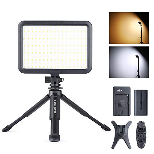 K&F Concept Luz de Vídeo LED, Luz Video Panel LED Regulable 3200-5600K para Cámaras Digitales SLR Cámara de Vídeo y Estudio K&F Concept Luz de Vídeo LED, Luz Video Panel LED Regulable 3200-5600K para Cámaras Digitales SLR Cámara de Vídeo y Estudio