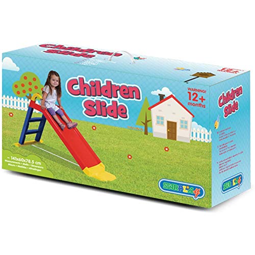 KG KitGarden - Tobogán Infantil, 141x60x78,5cm, Multicolor, Children Slide