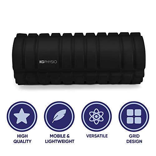 KG Physio Foam Roller - Rodillo Masaje Muscular para Piernas, Espalda y Brazos - Rulo Masaje Muscular Ultraligero Esencial para Liberar Tensiones Musculares - 33x12cm Rodillo Pilates