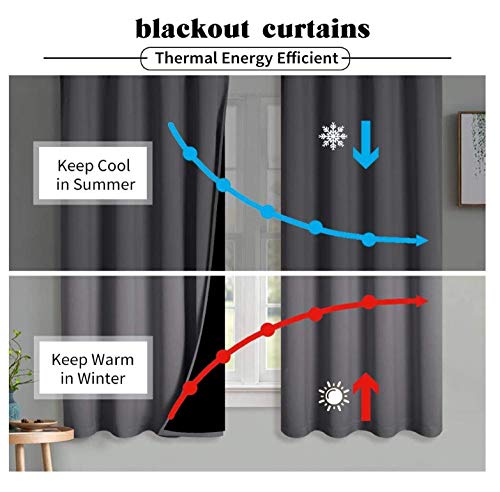 KHGAHD Cortina Opaca 3D Llama Cortina Motorizada Ojal De Aislamiento Térmico Sala De Estar Decoración del Dormitorio Cortina Oscura-132Cmx160Cmx2Pcs