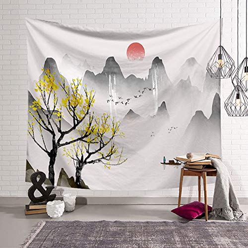 KHKJ Tapiz de Estilo Chino, decoración de Tela, Tapiz de Temporada, Manta para Colgar en la Pared, Manta de Toalla de Playa, Colcha de Yoga, Alfombra A4 200x150cm KHKJ Tapiz de Estilo Chino, decoración de Tela, Tapiz de Temporada, Manta para Colgar en la Pared, Manta de Toalla de Playa, Colcha de Yoga, Alfombra A4 200x150cm
