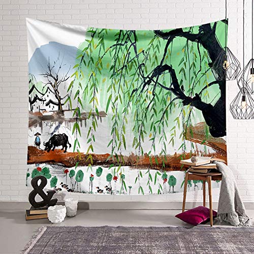 KHKJ Tapiz de Estilo Chino, decoración de Tela, Tapiz de Temporada, Manta para Colgar en la Pared, Manta de Toalla de Playa, Colcha de Yoga, Alfombra A4 200x150cm KHKJ Tapiz de Estilo Chino, decoración de Tela, Tapiz de Temporada, Manta para Colgar en la Pared, Manta de Toalla de Playa, Colcha de Yoga, Alfombra A4 200x150cm