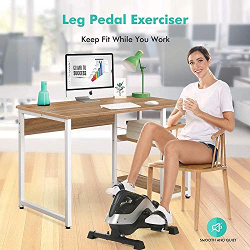 KHXJYC Mini Bicicleta EstáTica MagnetróN, MáQuina De Ejercicios De Pedal con Pantalla LCD, Equipo De Bicicleta EstáTica Ultra Silencioso para Bajar De Peso para Piernas, Abdomen Y Manos Traseras