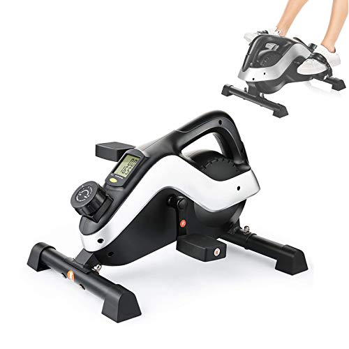 KHXJYC Mini Bicicleta EstáTica MagnetróN, MáQuina De Ejercicios De Pedal con Pantalla LCD, Equipo De Bicicleta EstáTica Ultra Silencioso para Bajar De Peso para Piernas, Abdomen Y Manos Traseras