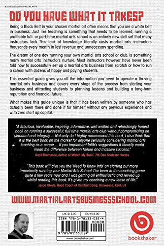 Kick Start Your Own Martial Arts School: How to Set Up and Run a Successful Martial Arts Business Kick Start Your Own Martial Arts School: How to Set Up and Run a Successful Martial Arts Business