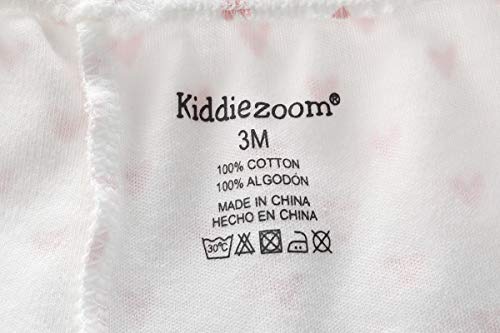 Kiddiezoom - Conjunto de 4 pantalones de bebé unisex para niña Rosa. 0-3 Meses Kiddiezoom - Conjunto de 4 pantalones de bebé unisex para niña Rosa. 0-3 Meses