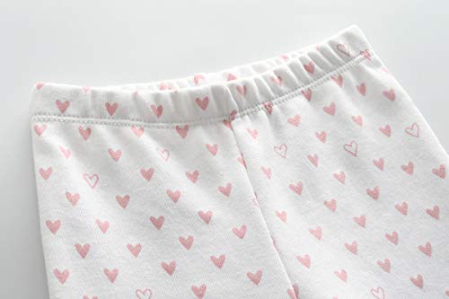 Kiddiezoom - Conjunto de 4 pantalones de bebé unisex para niña Rosa. 0-3 Meses Kiddiezoom - Conjunto de 4 pantalones de bebé unisex para niña Rosa. 0-3 Meses