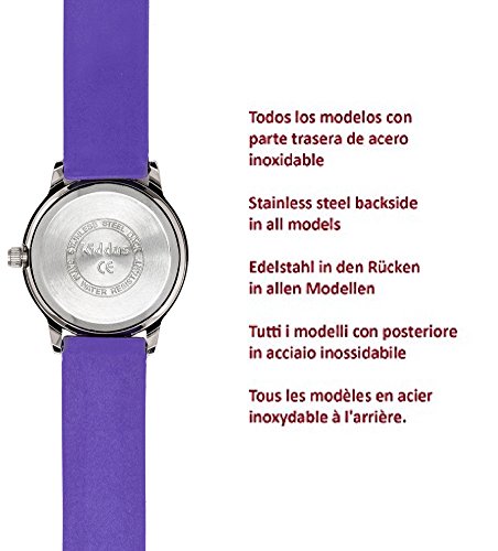 KIDDUS Reloj Educativo de Calidad para niña y niño. Analógico de Pulsera, con Ejercicios Time Teacher para Aprender a Leer y Decir la Hora. Mecanismo de Cuarzo japonés. RE0262 Ballet