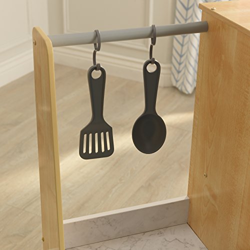 KidKraft 53423 Cocina de juguete Modern-Day de madera para niños con EZ Kraft Assembly™ con accesorios de juego incluidos