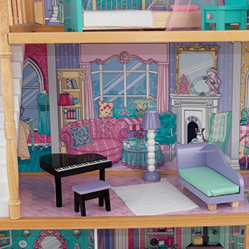 KidKraft- Annabelle Casa de muñecas de madera con muebles y accesorios incluidos, 3 pisos, para muñecas de 30 cm , Color Multicolor (65934)