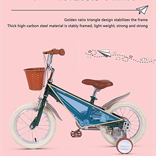 Kids Bikes Bicicleta Infantil Chico 14 16 18in con Ruedas De Entrenamiento Freno En V Niña Princesa 3 4 7 Años Ajustable Bicicleta para Niños Color Múltiple con Cesta(Size:14in,Color:Amarillo) Kids Bikes Bicicleta Infantil Chico 14 16 18in con Ruedas De Entrenamiento Freno En V Niña Princesa 3 4 7 Años Ajustable Bicicleta para Niños Color Múltiple con Cesta(Size:14in,Color:Amarillo)