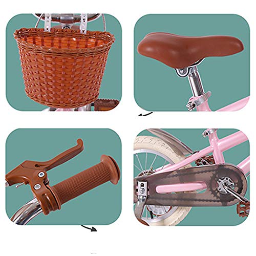 Kids Bikes Bicicleta Infantil Chico 14 16 18in con Ruedas De Entrenamiento Freno En V Niña Princesa 3 4 7 Años Ajustable Bicicleta para Niños Color Múltiple con Cesta(Size:14in,Color:Amarillo) Kids Bikes Bicicleta Infantil Chico 14 16 18in con Ruedas De Entrenamiento Freno En V Niña Princesa 3 4 7 Años Ajustable Bicicleta para Niños Color Múltiple con Cesta(Size:14in,Color:Amarillo)