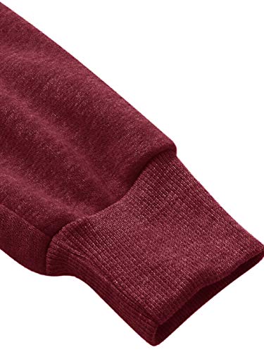 Kidsform Sudadera con Capucha para Mujer Sudadera con Capucha de Otoño Sudadera con Bolsillo Hoodie E-Vino Tinto 2XL Kidsform Sudadera con Capucha para Mujer Sudadera con Capucha de Otoño Sudadera con Bolsillo Hoodie E-Vino Tinto 2XL