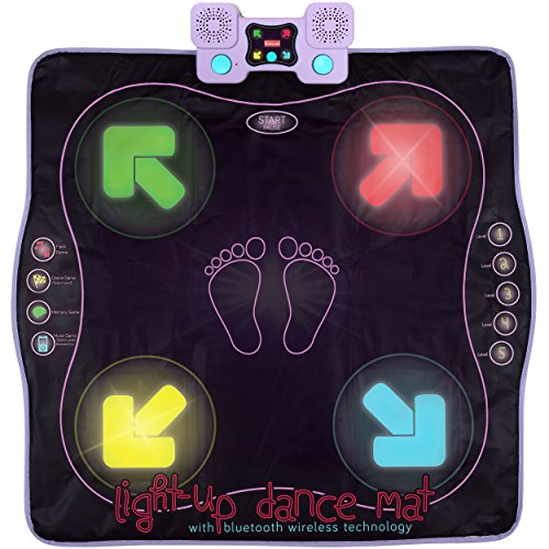 kidzlane Alfombra de Baile iluminada - Juegos de Baile Estilo Arcade con Pistas de música incorporadas