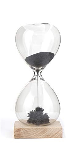 Kikkerland - Reloj de arena magnético, marrón, 16.5 x 7.1 x 7.1 cm