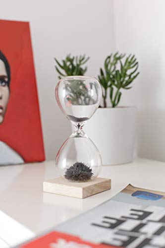 Kikkerland - Reloj de arena magnético, marrón, 16.5 x 7.1 x 7.1 cm Kikkerland - Reloj de arena magnético, marrón, 16.5 x 7.1 x 7.1 cm