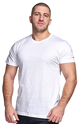 Killer Whale Camiseta Marca Basica con Manga Corta para Hombre, Diseno Casual o Gym (Blanco, XL)