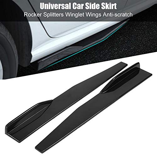 KIMISS 1 par de Cubiertas de universal para Falda lateral para el automóvil, Protector de chasis antirayas del Coche(Largo)