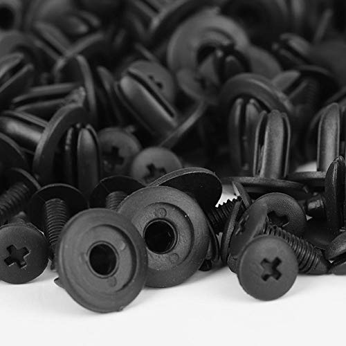KIMISS 100 unids Remaches de plástico del coche 6mm Diámetro del agujero Sujetador Guardabarros Parachoques Push Pin Clip AP KIMISS 100 unids Remaches de plástico del coche 6mm Diámetro del agujero Sujetador Guardabarros Parachoques Push Pin Clip AP