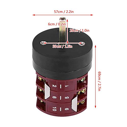 KIMISS ABS 220V / 380V 32A Cambiador Máquina de cambio de neumáticos Interruptor de marcha atrás del motor, Gire el Interruptor del pedal de la mesa (como muestra la imagen)